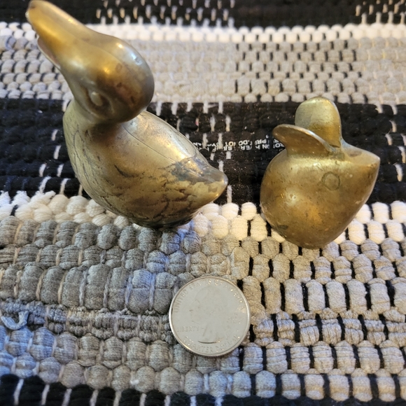 Vintage Brass Duckling and Mouse - Picture 5 of 8